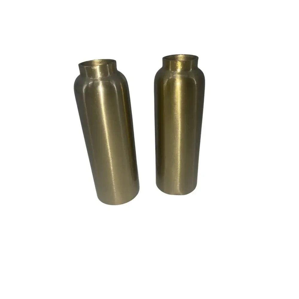Set Of 3: Brass Candle Sticks And Brass Bowl